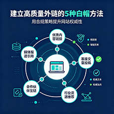 梧州建站-建立高质量外链的5种白帽方法